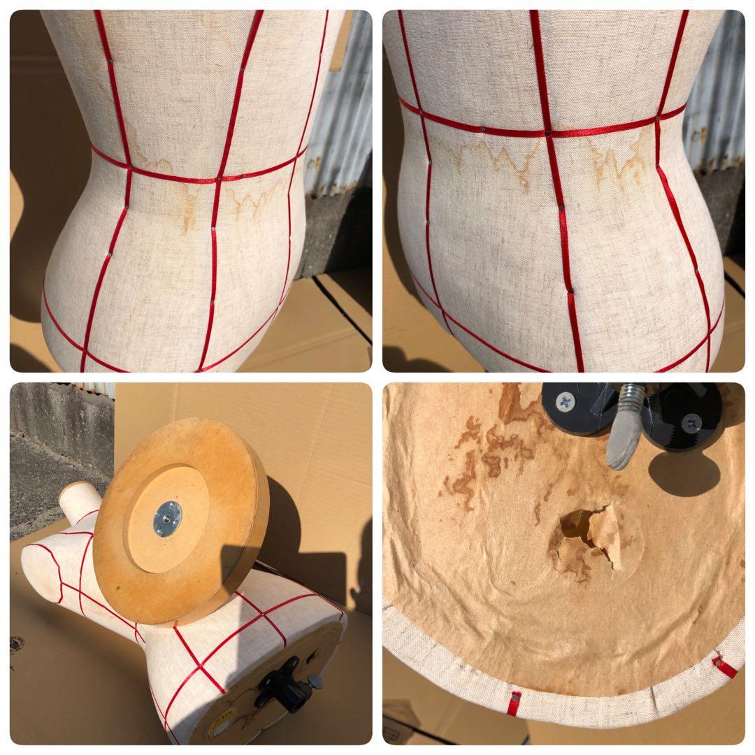 夢八トルソー　東京キイヤ　トルソーボディマネキン　ライン入り洋装ソーイング卓上型