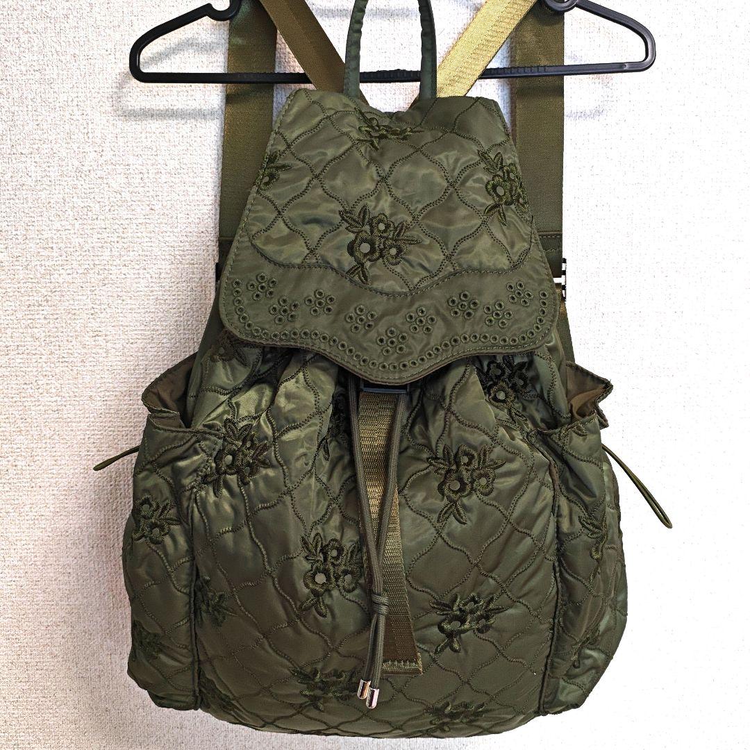 し*う様 POPPY あさぎーにょ POINTE BACKPACK カーキ リュ