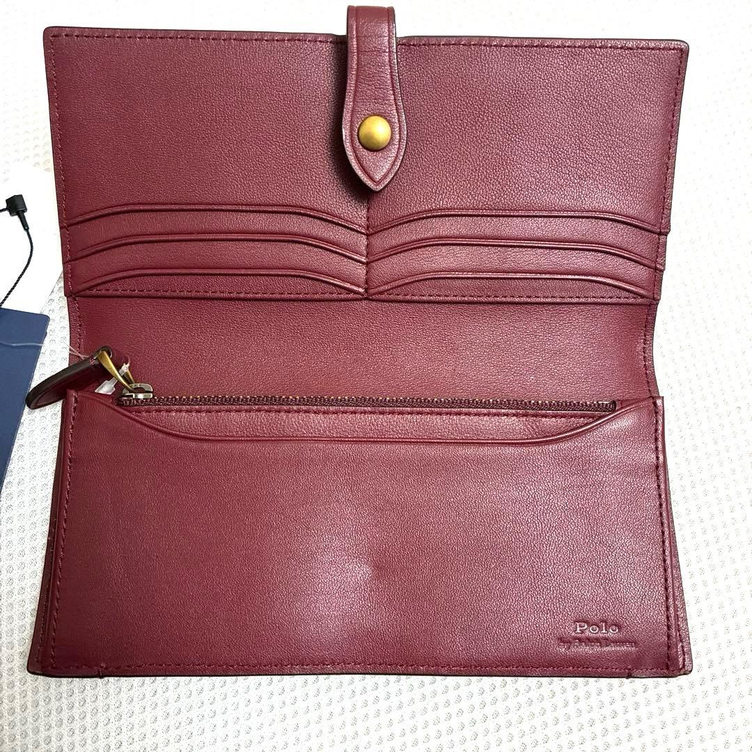 新品　ポロラルローレン　ポロベア　長財布 ウォレット ボルドー