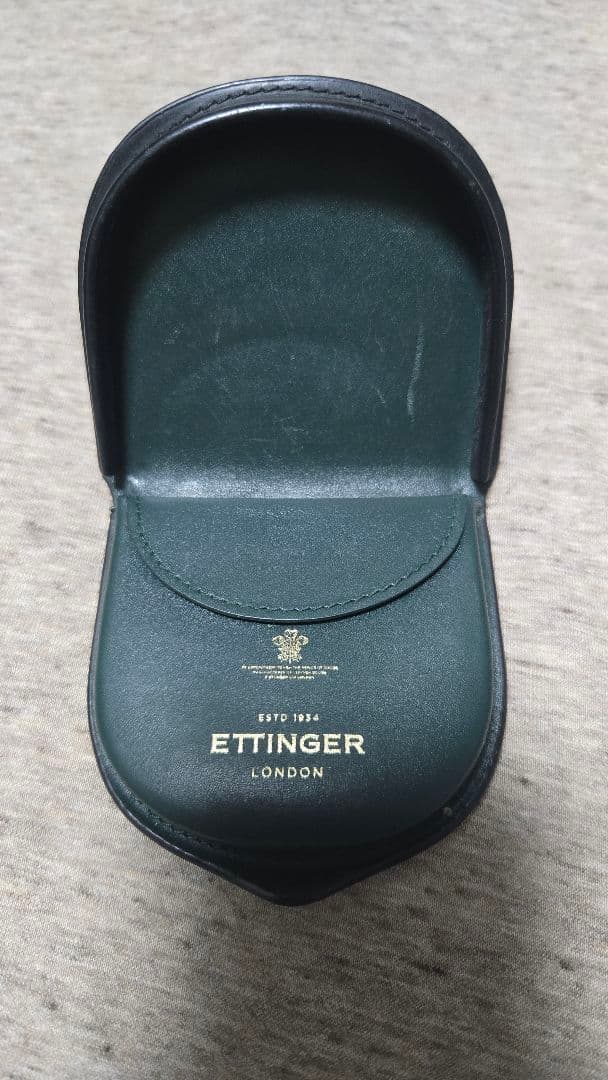 ETTINGER ケース 黒 レザー
