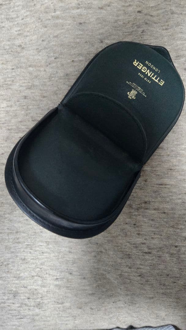 ETTINGER ケース 黒 レザー