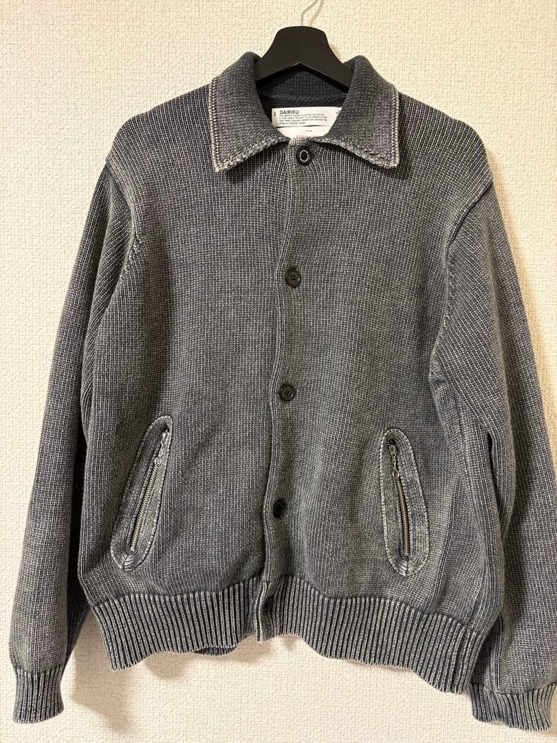 ジャケット・アウター DAIRIKU Vintage Dyed Knit Jacket 25AW