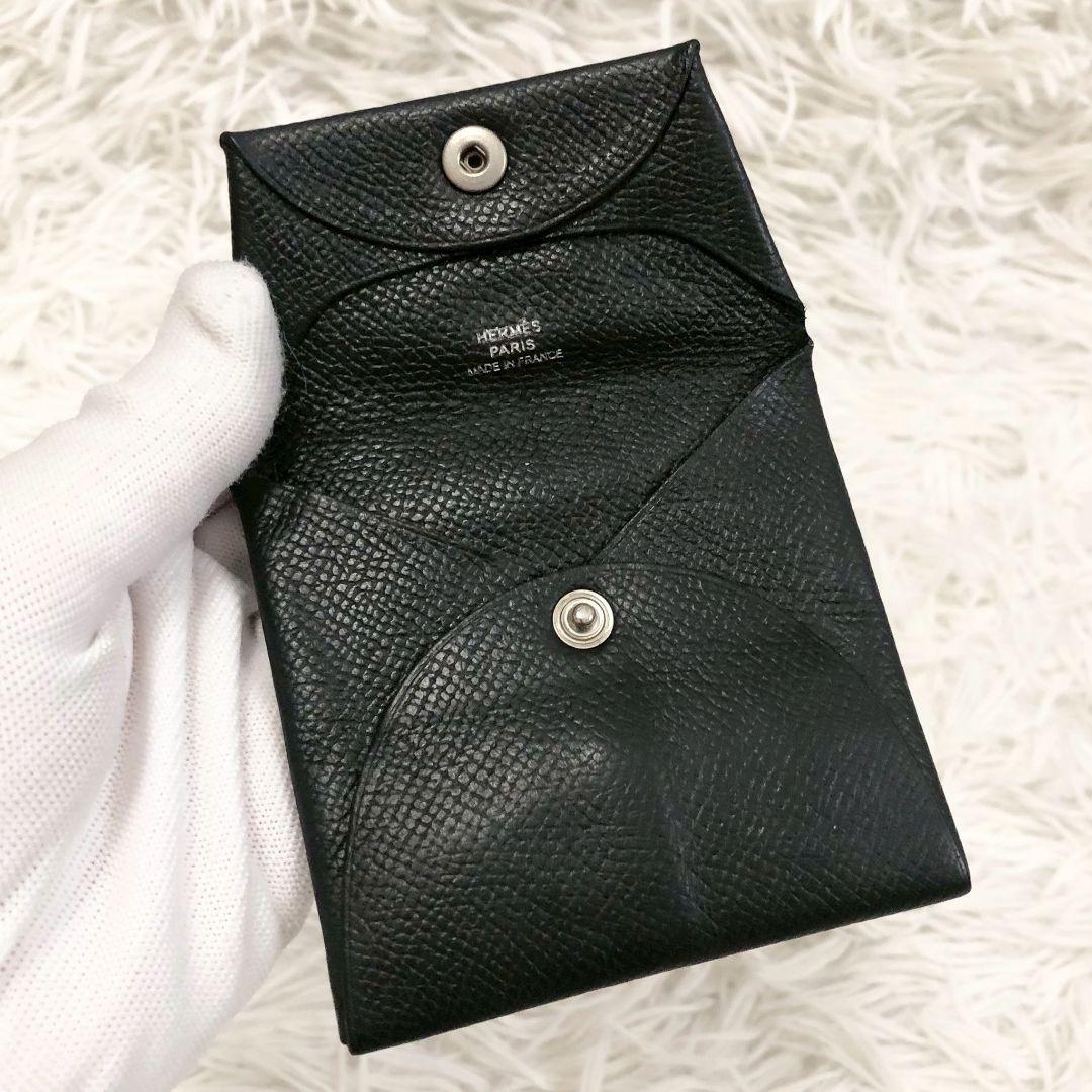 エルメス　ケース　小物入れ　ブラック　男女兼用