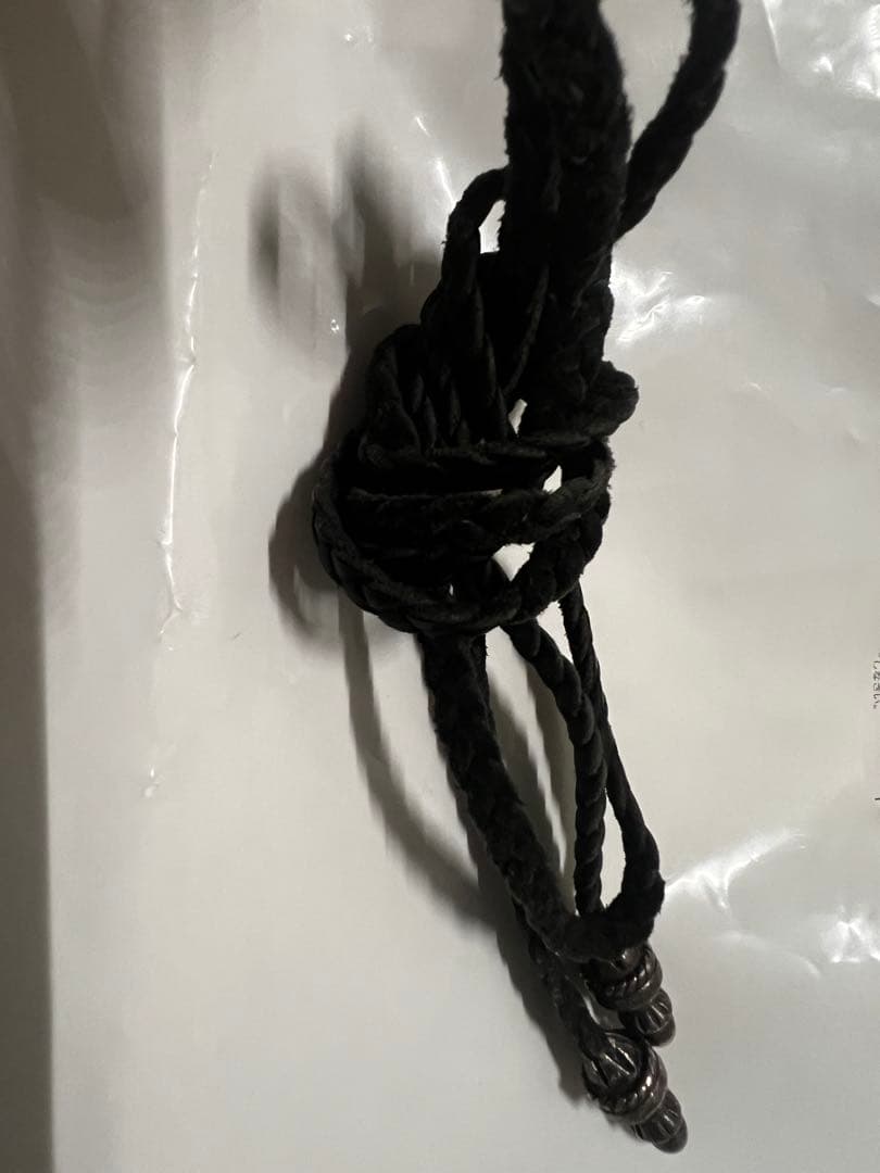 CHROME HEARTS クロムハーツ レザー ブレードボロチップ ネックレス