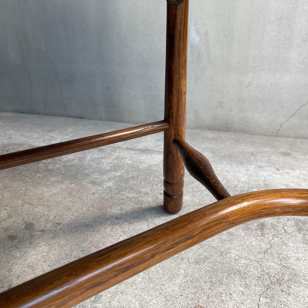 オールドヴィンテージ　オークウィンザーチェア　カントリー　猫脚