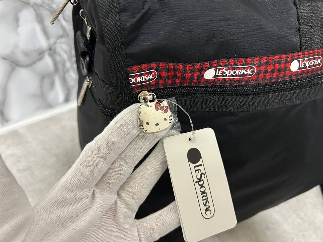 レスポートサック　ハローキティー　 ボストンバッグ　黒　新品未使用