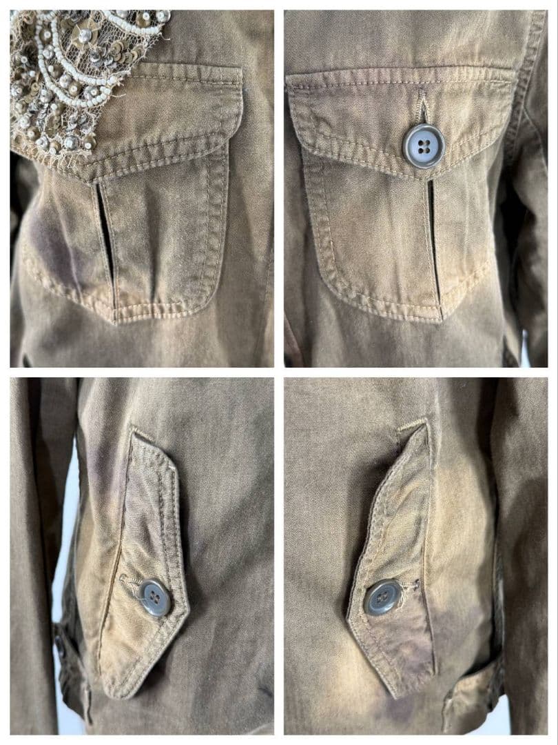 【新品未使用】シェアスピリット sharesprit 装飾ミリタリージャケット