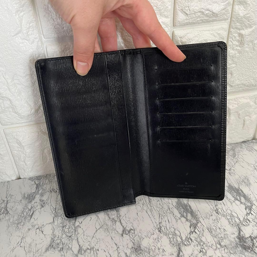 美品 Louis Vuitton ルイヴィトン エピ 長財布 札入れ 黒