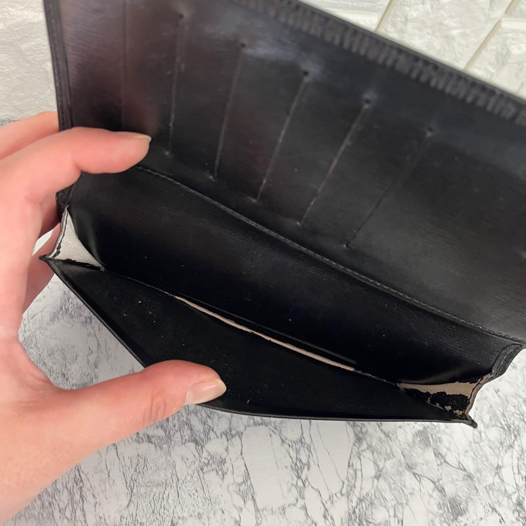 美品 Louis Vuitton ルイヴィトン エピ 長財布 札入れ 黒