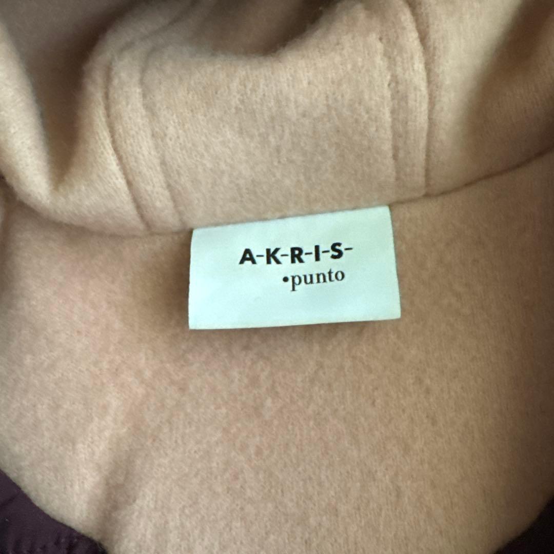 【連休限定価格】AKRIS PUNTO フード付き✨中綿コート✨ピンクカラー
