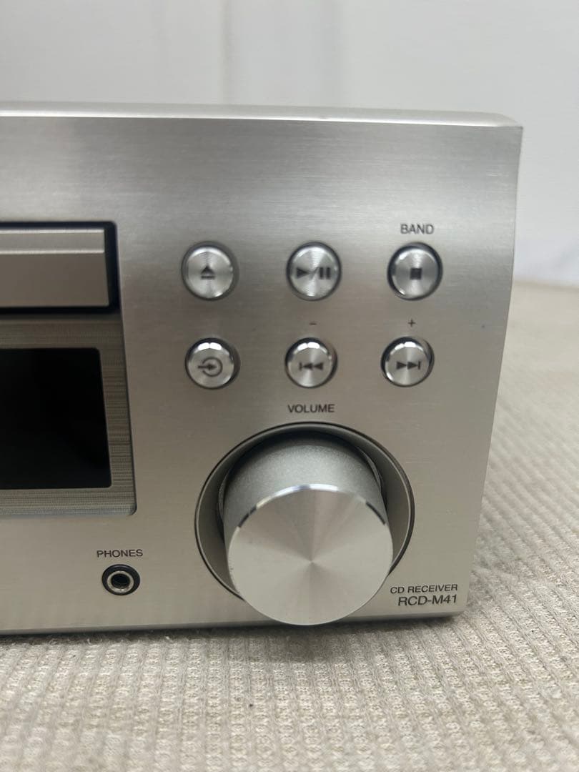 DENON RCD-M41 ミニコンポ シルバー 電源ケーブル付き