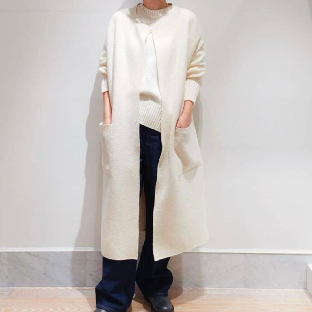 【 GALERIE VIE 】ファインウーステッド クルーネックニット