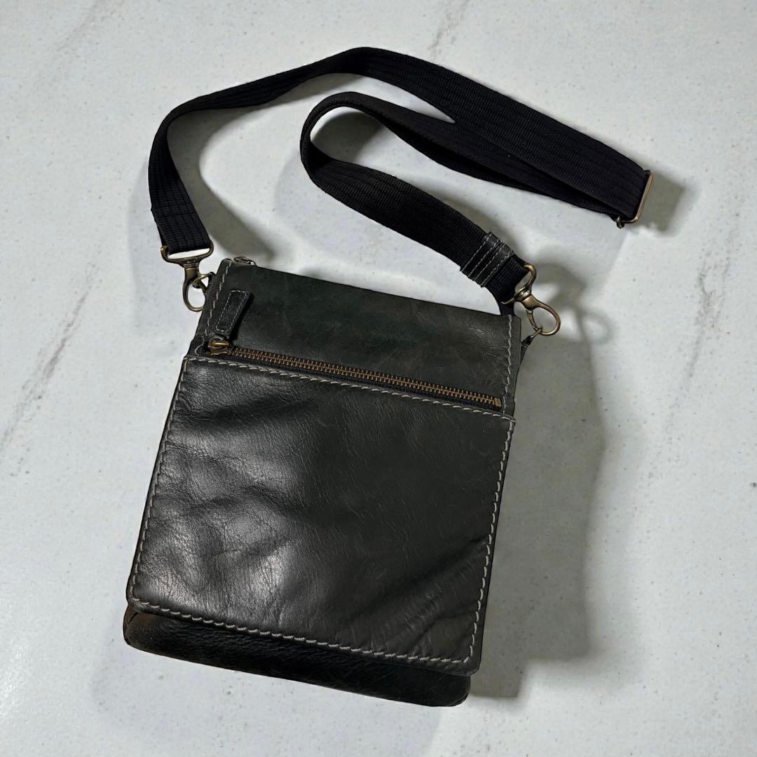 土屋鞄 プロータ ショルダーバッグ オールレザー ブラック