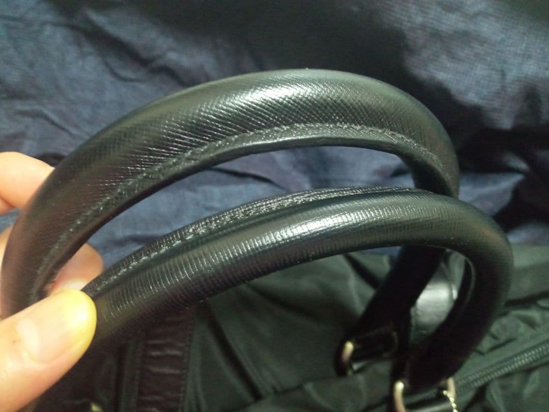 PRADA ブラック ボストンバッグ