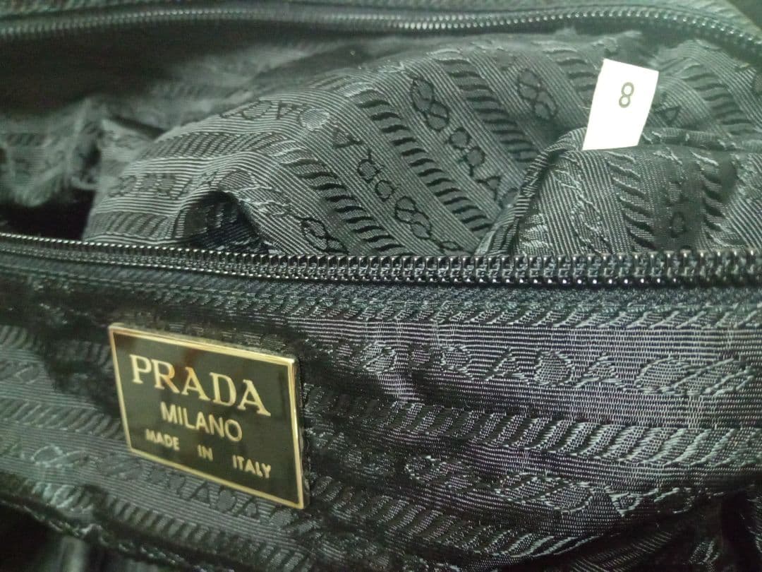PRADA ブラック ボストンバッグ