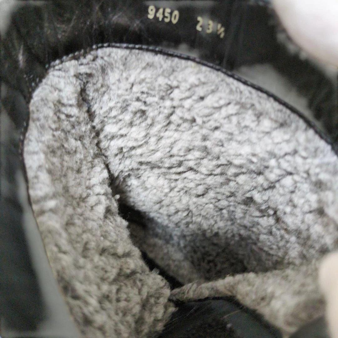 ​【極暖/本革】ランバンコレクション ショートブーツ 23.5 ボア 黒