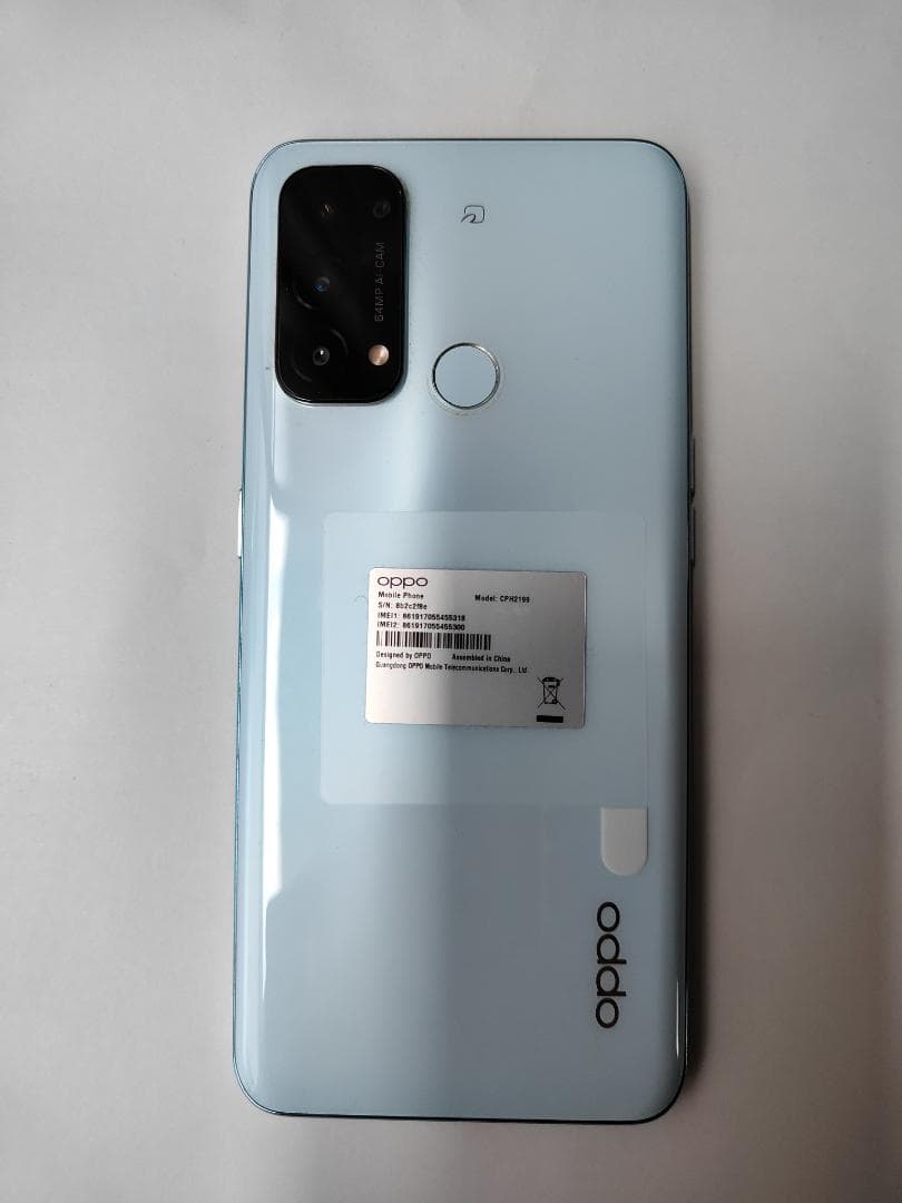 Oppo Reno5 A 5G アイスブルー 本体