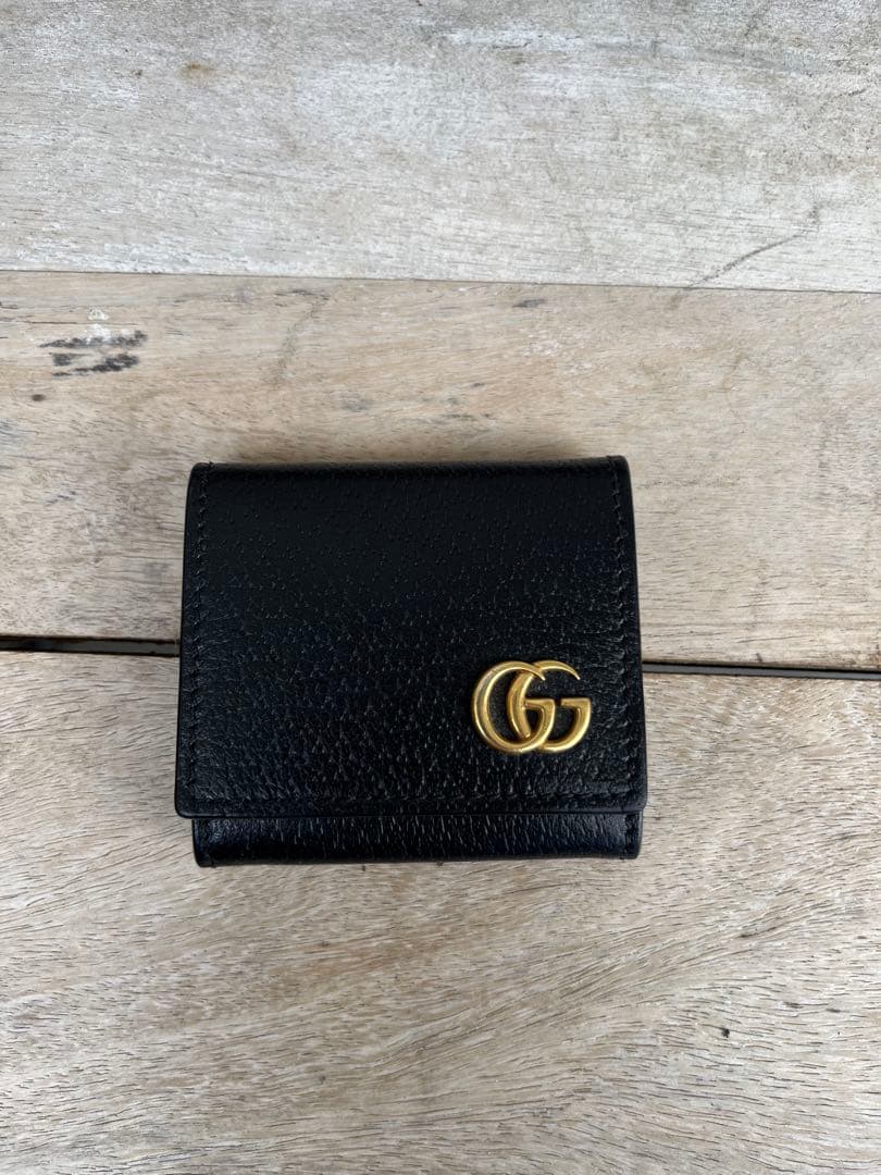 Gucci ブラックレザー ケース グッチ