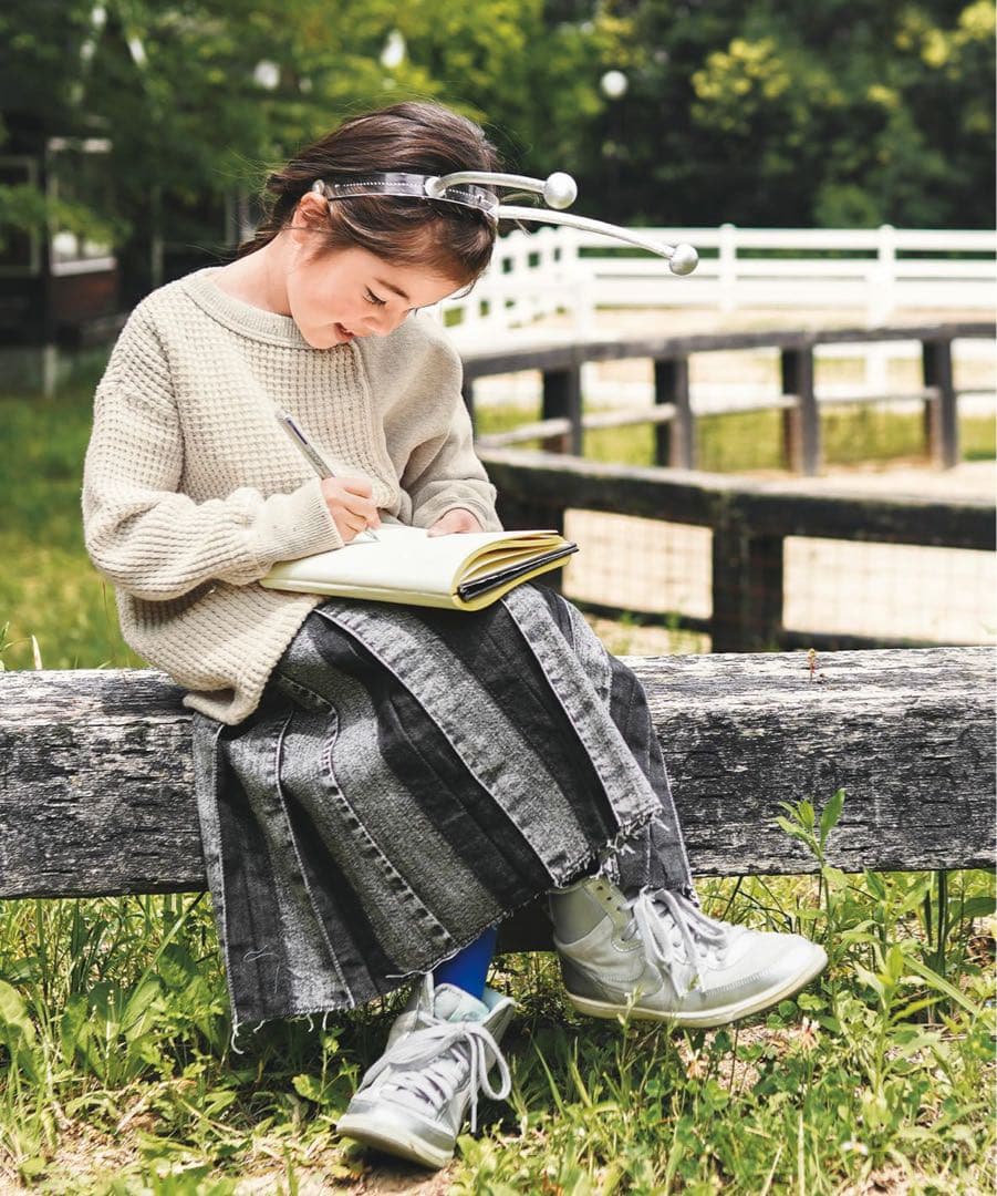 GO TO HOLLYWOOD ブラック　デニム　プリーツ　スカート　02