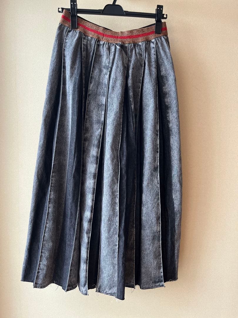 GO TO HOLLYWOOD ブラック　デニム　プリーツ　スカート　02