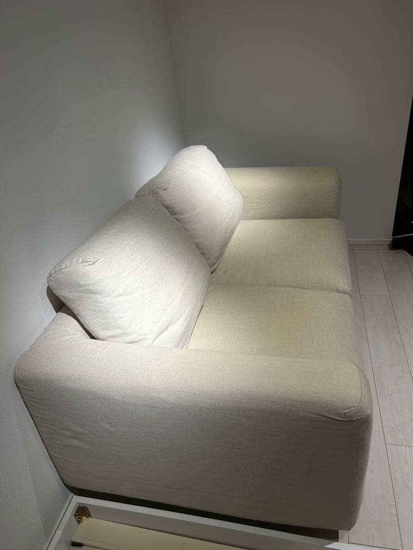 【無印ソファ】2シーター　フェザーポケットコイル