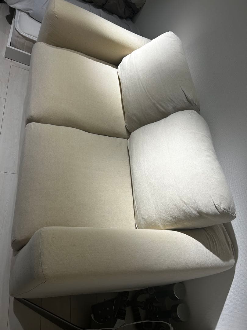 【無印ソファ】2シーター　フェザーポケットコイル