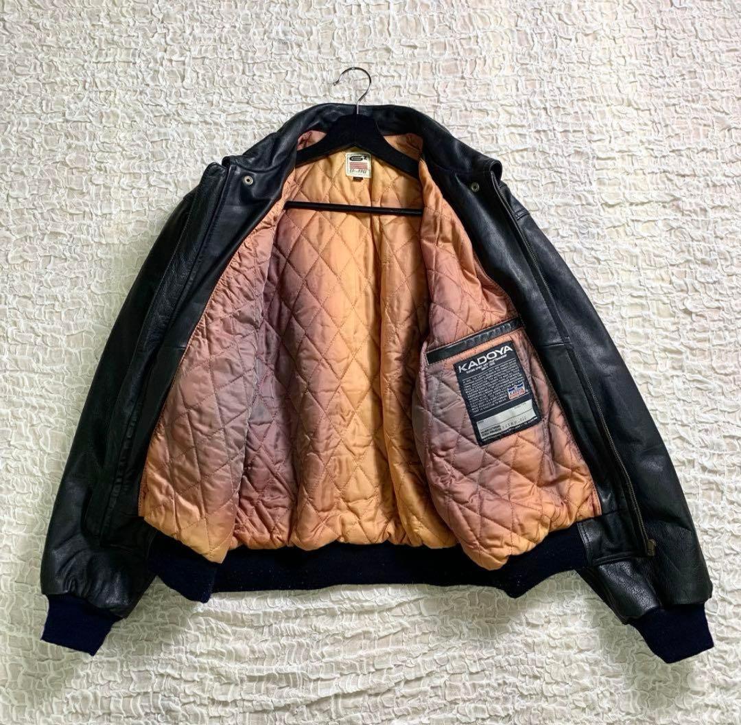 希少 KADOYA カドヤ G2 レザージャケット ライダースジャケット