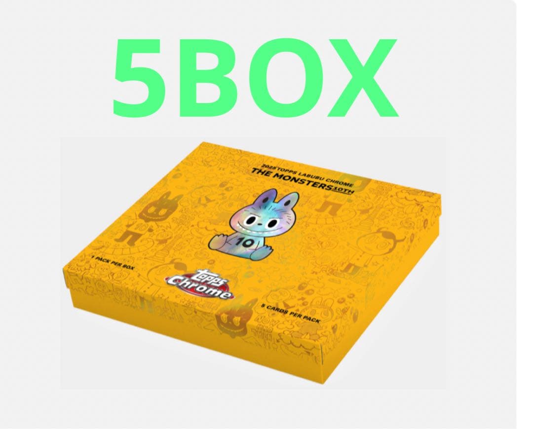 ドラゴンボールカード 2025 Topps Chrome Labubu 5box