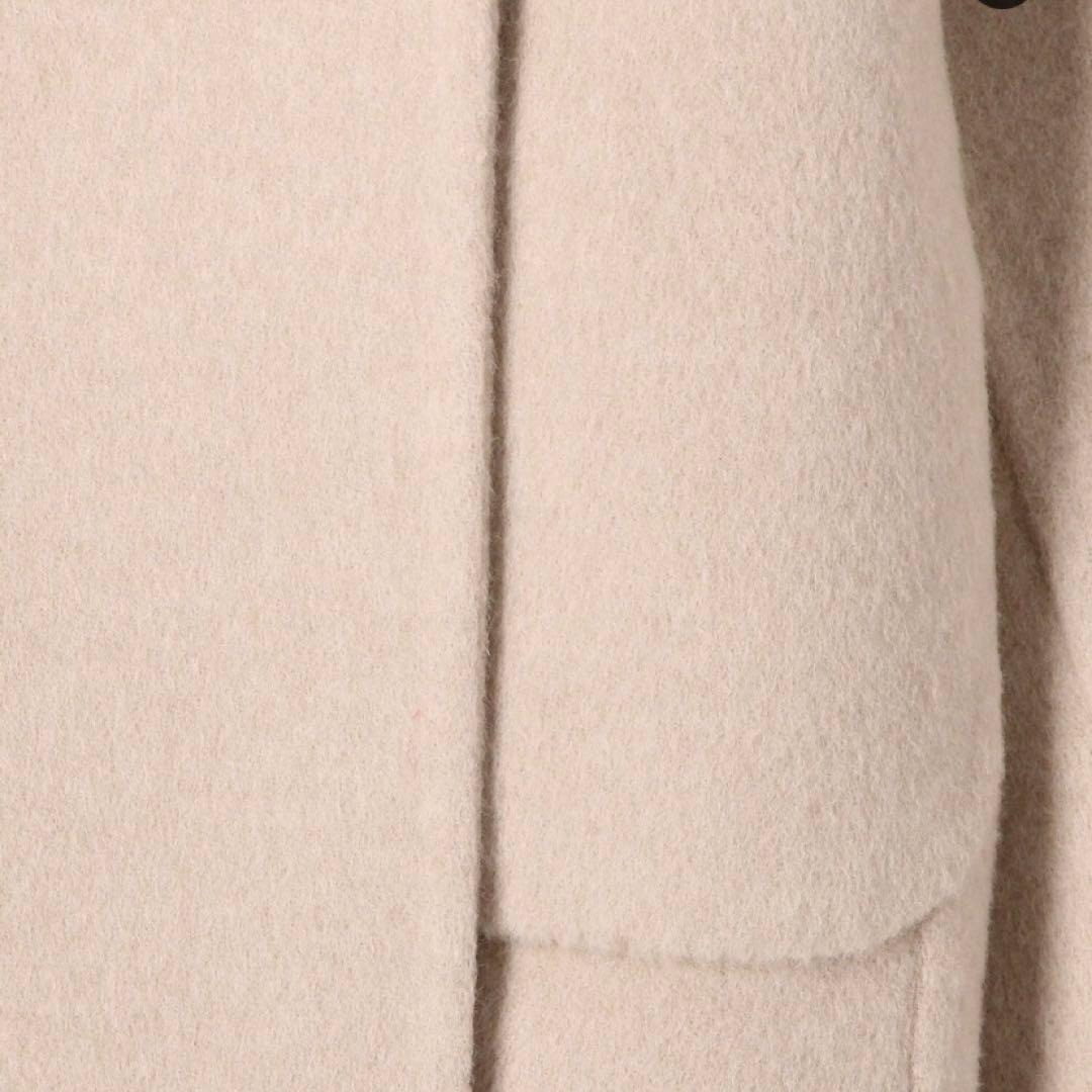 ギャルリーヴィ　ウールダブルフェイスフーデッドショートコート　ウールリバーコート