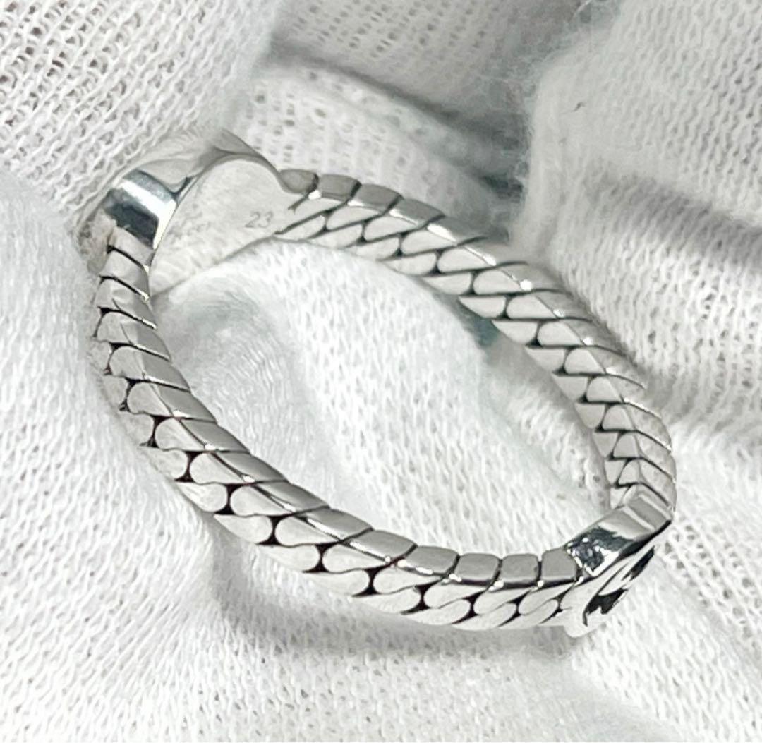 極美品‼️GUCCI 指輪　ダブルGチェーンモチーフリング　23号