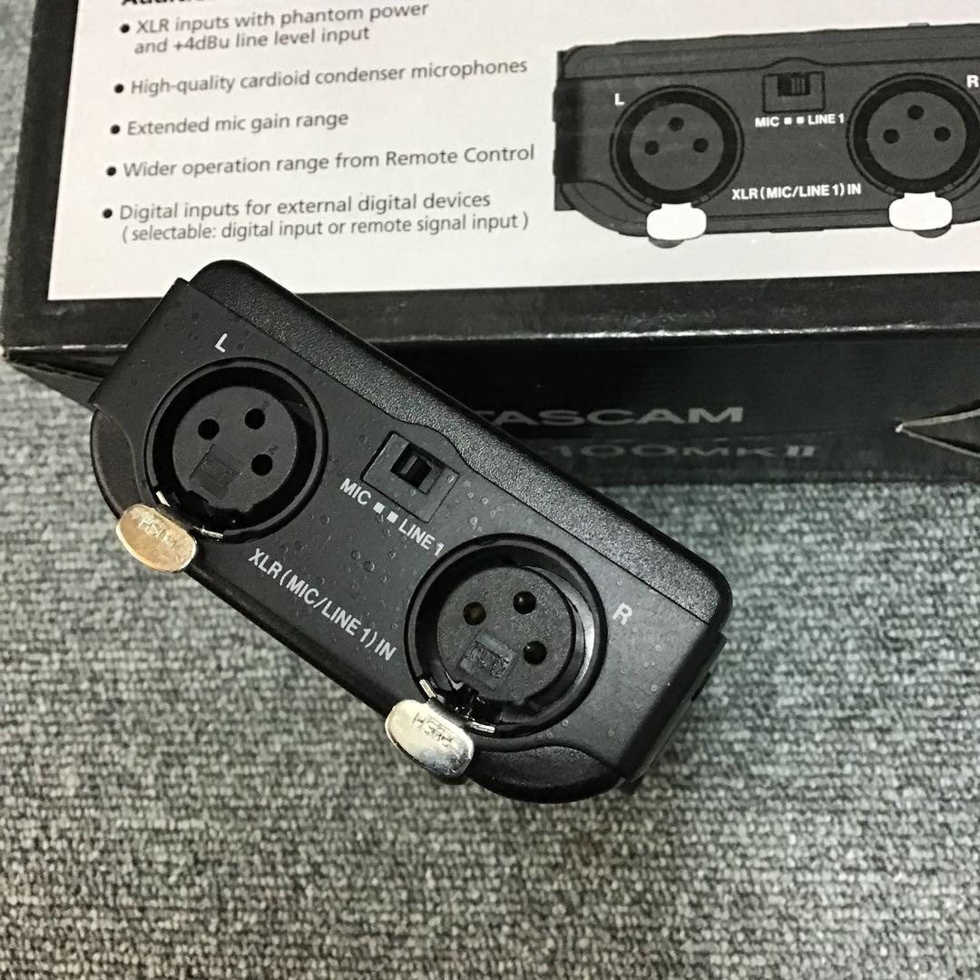 TASCAM DR-100mkII 本体と電池パック