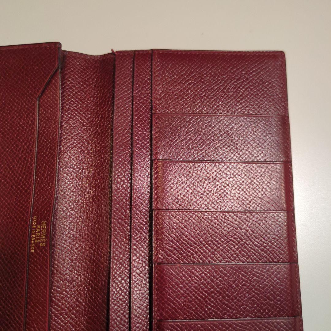 HERMES　エルメス　札入れ　MC2 フレミング　長財布　ボルドー