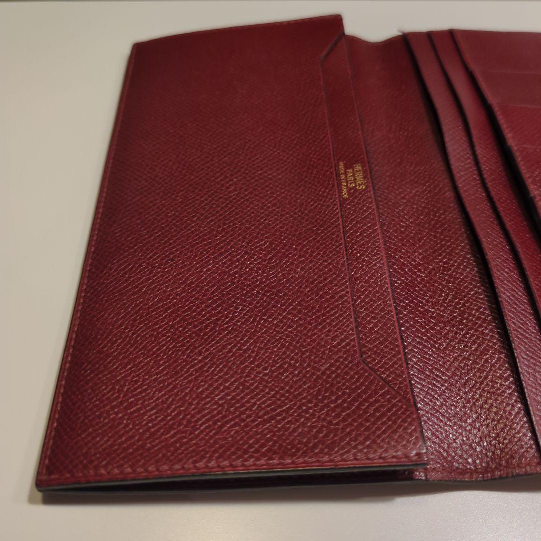 HERMES　エルメス　札入れ　MC2 フレミング　長財布　ボルドー