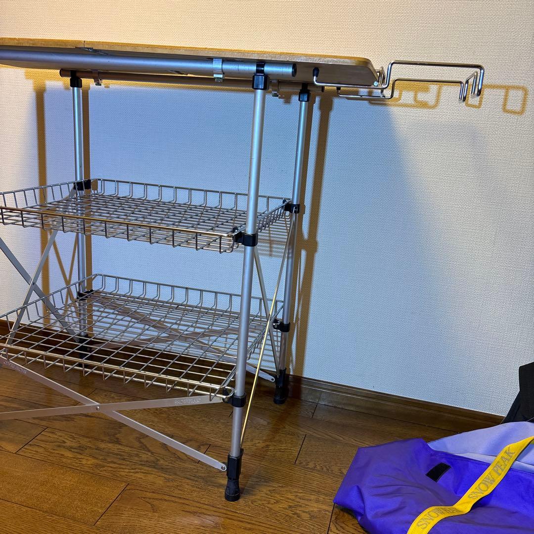  PEAK フィールドキッチンテーブル 収納棚付き✨