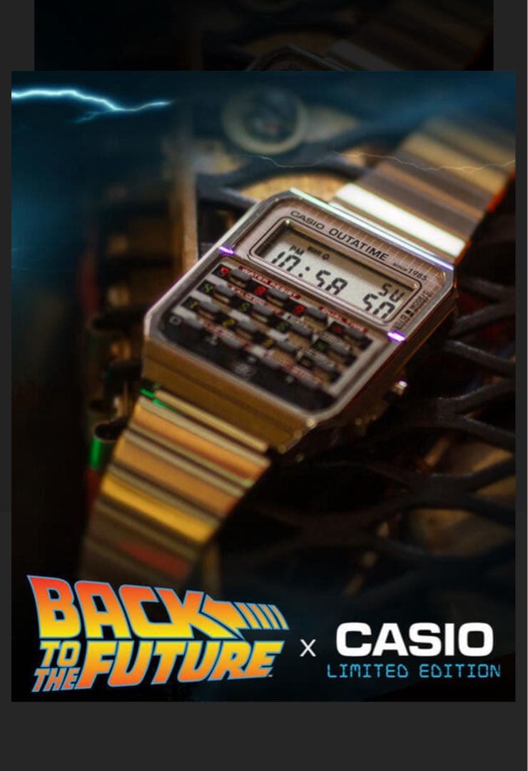 CASIOCA-500WEBF-1AJRバック・トゥ・ザ・フューチャー40周年