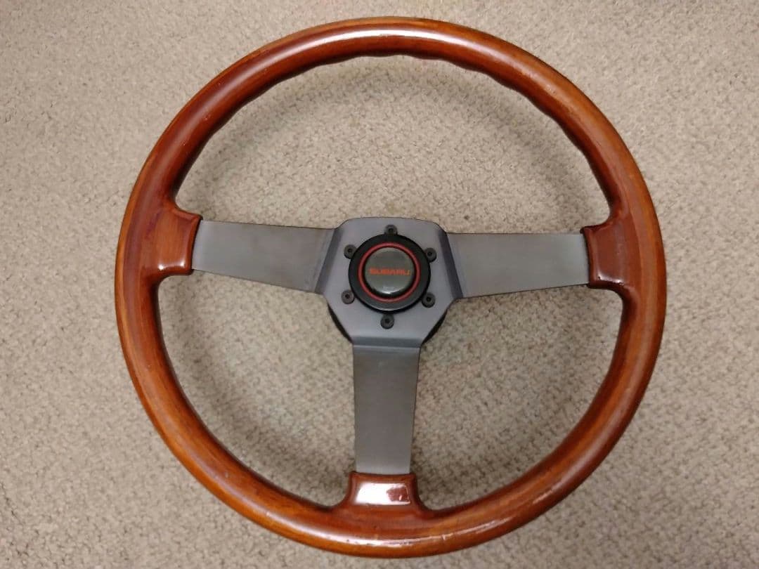 k*u様 SUBARU スバル 純正 ウッドステアリング LEONE レオーネ