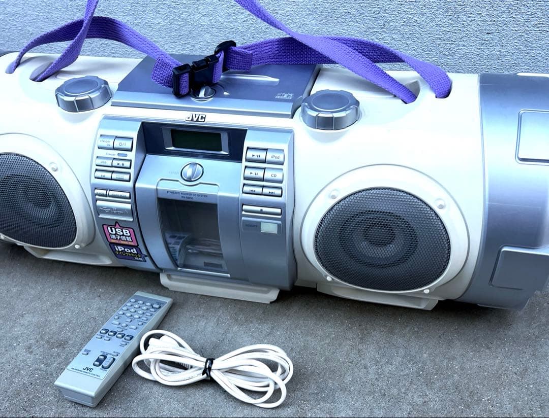 JVC ポータブルコンポ USBポート付き