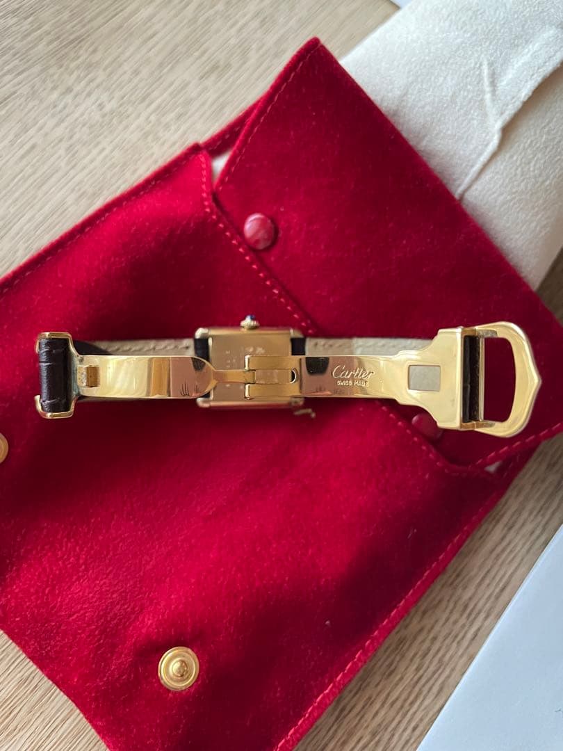 みず　Cartier マストタンク 国際永久保証付き　手巻き　SM