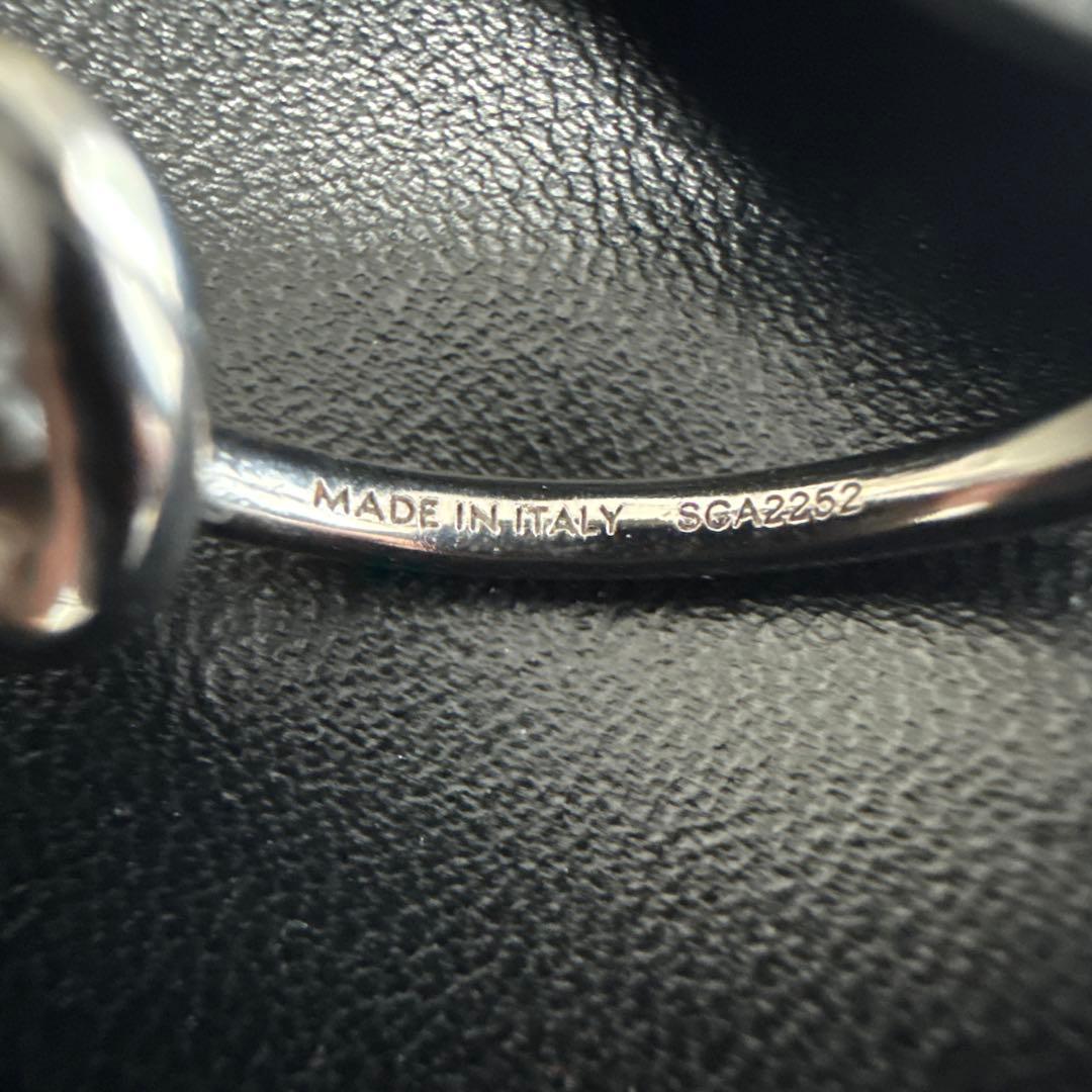 CELINE ノットデザイン フープピアス