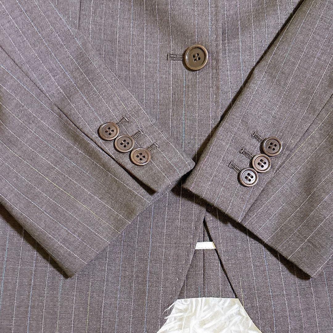 【美品】　ポールスミス　セットアップ　ストライプ パンツスーツ 裏地ドット柄