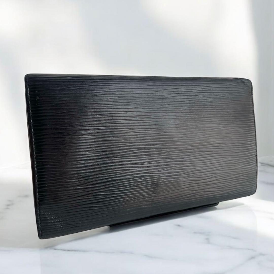 美品✨ルイヴィトン エピ ポルトフォイユ サラ 長財布ノワール 黒 M63382