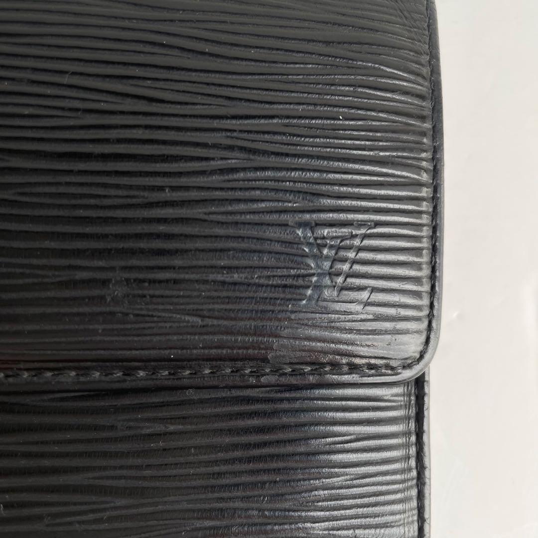美品✨ルイヴィトン エピ ポルトフォイユ サラ 長財布ノワール 黒 M63382