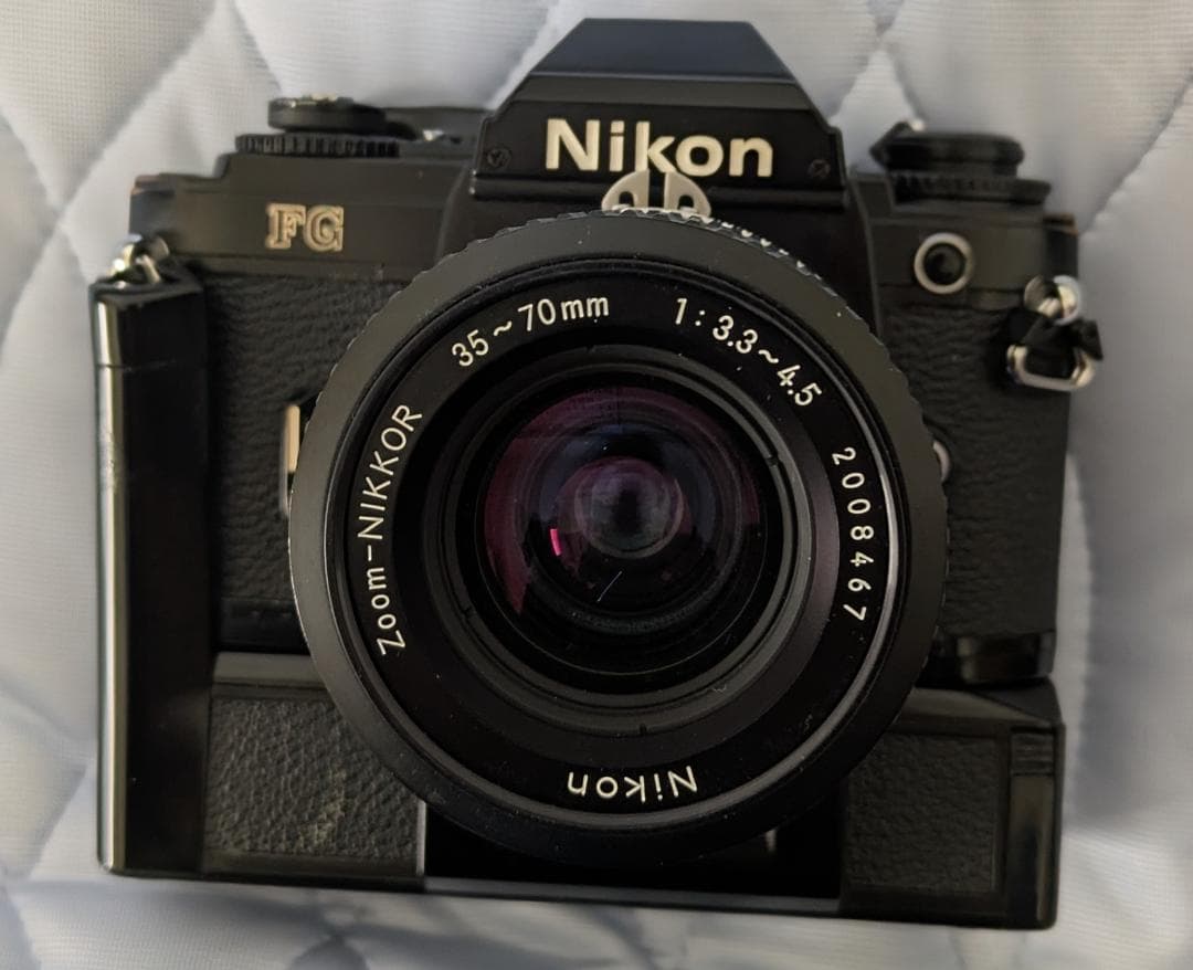 値下 ’82年度名機 Nikon FG 35-70 & MF-15 & MD-E