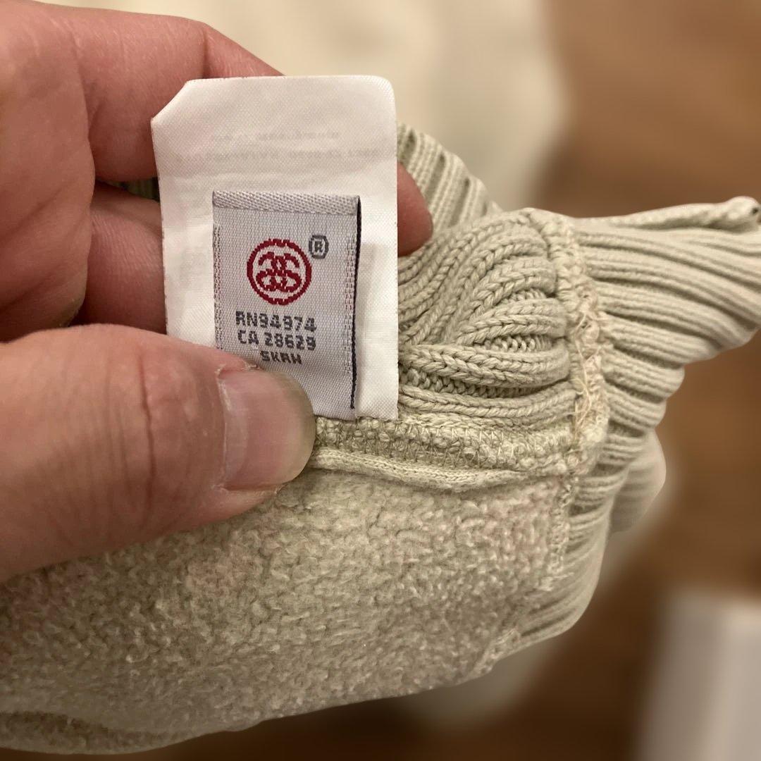 STÜSSY oldstussyトレーナー ニットスウェットLサイズ クリーム