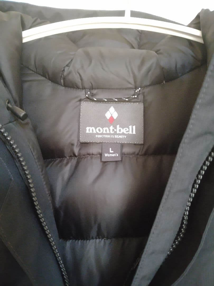 ゆ*マ様 モンベル ベルニナダウンコート フード ブラック レディース Lサイズ