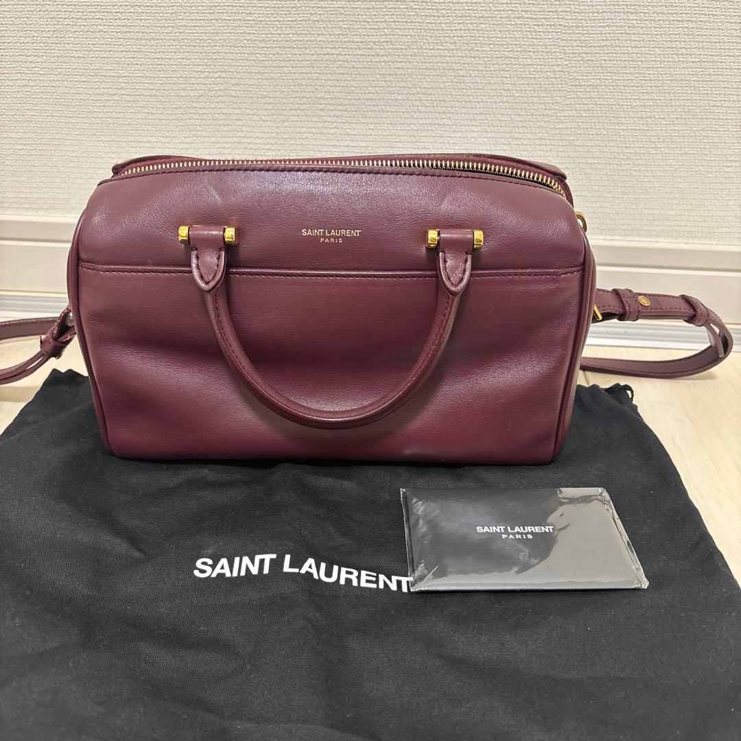 ベイビーダッフル SAINTLAURENT ワインレッド