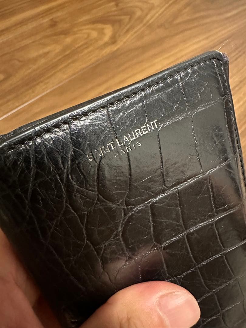 【最終値下げ】 サンローラン SAINT LAURENT 長財布 クロコ