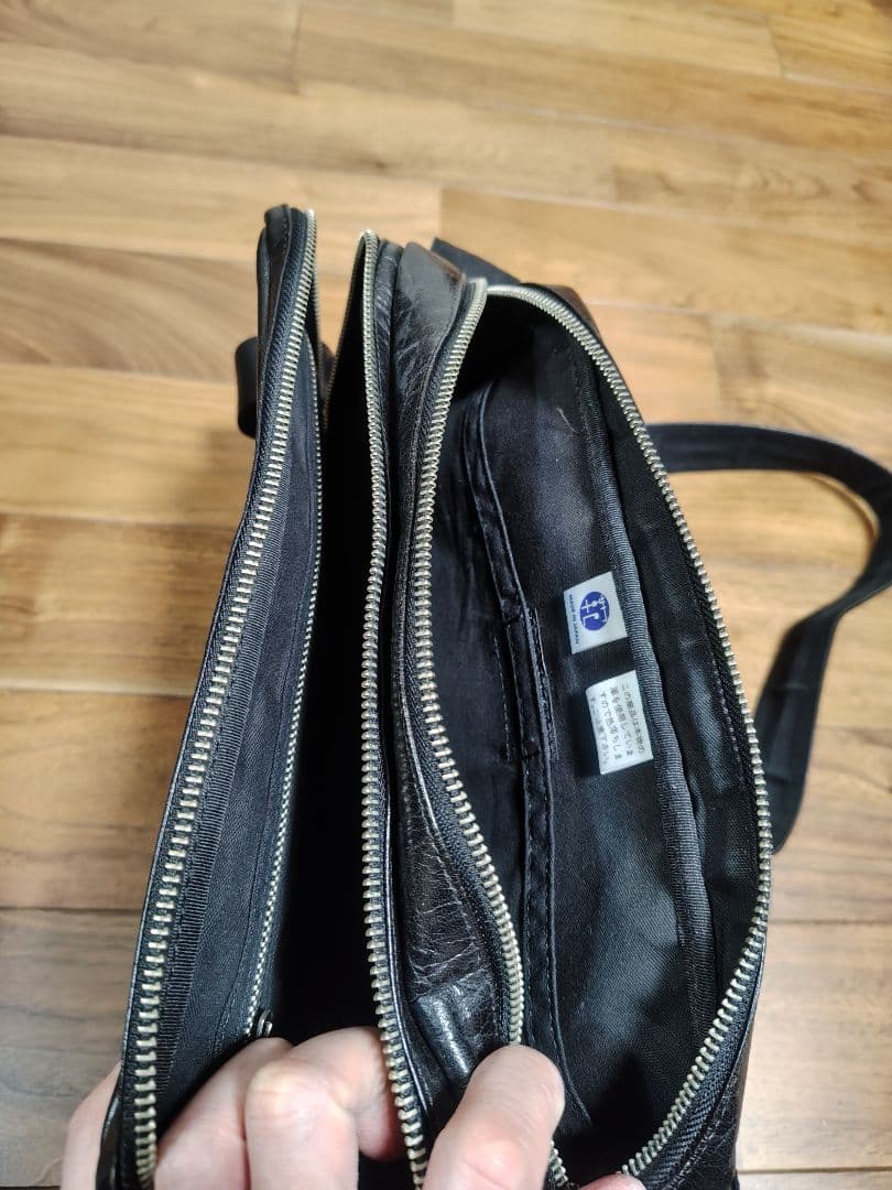 【希少】PORTER ショルダーバッグ ブラック レザー 廃盤