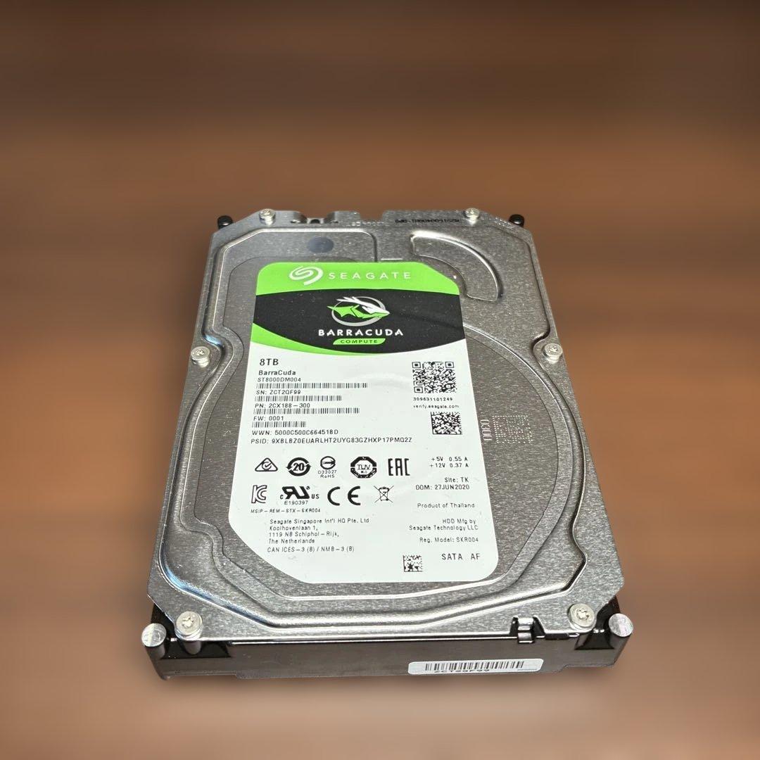 新品箱なし 8TB HDD SEAGATE BARRACUDA ⑥