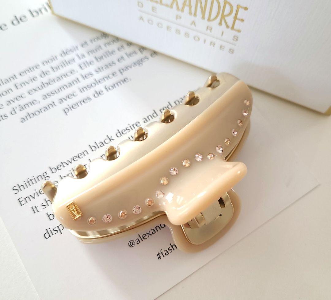【2色クリスタル】アレクサンドルドゥパリ◇ヴァンドームクリップM